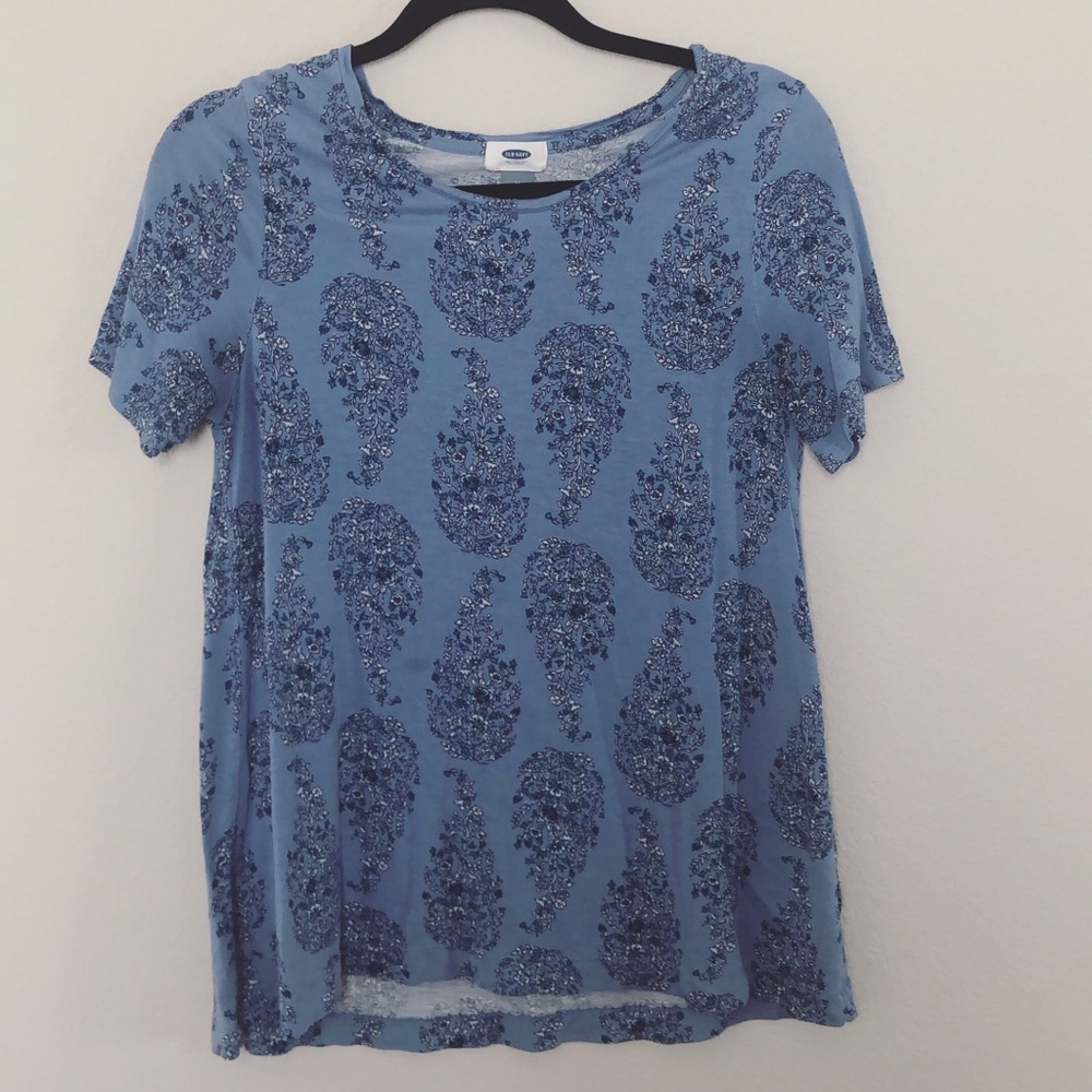 Blue cotton blouse